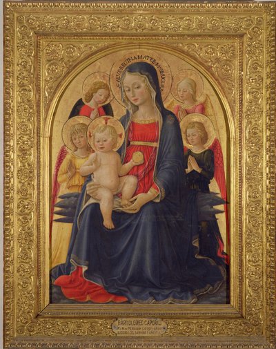 Madonna col Bambino e angeli, c.1467 da Bartolomeo Caporali